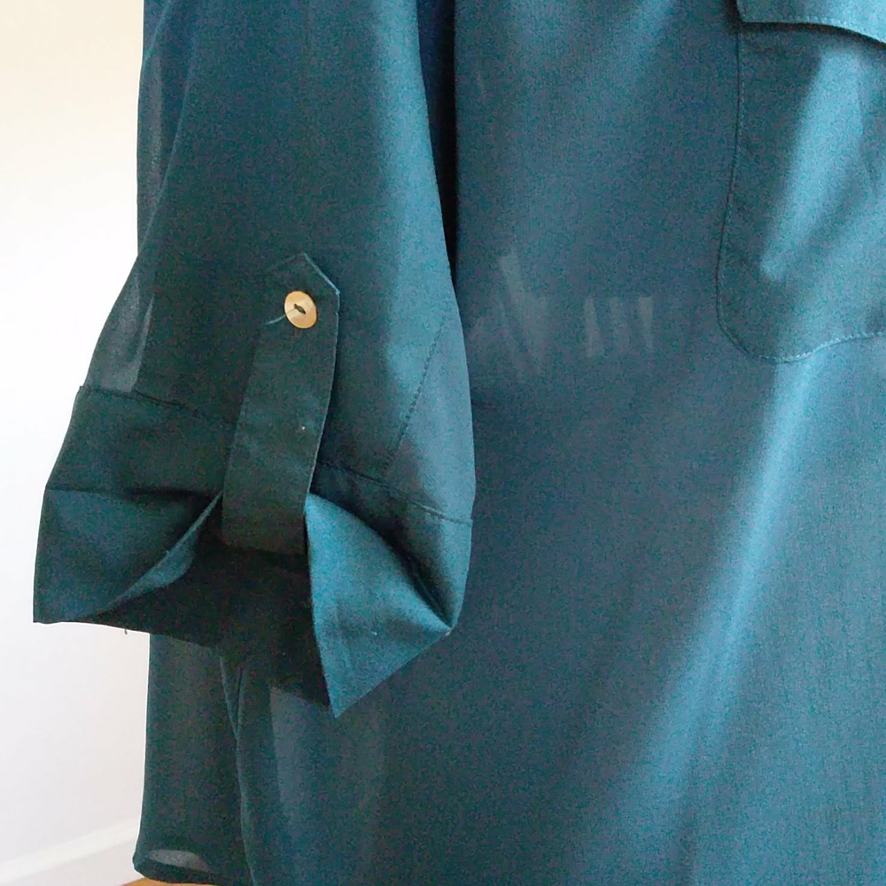 Transparent Button Tunic - Picture 3 of 4